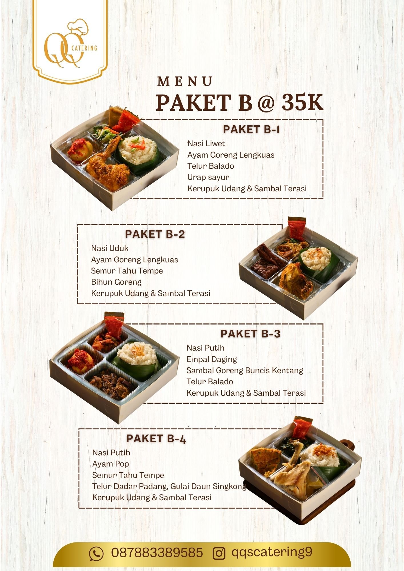 Paket Nasi Box B @35k